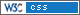 Logo di conformit&agrave; W3C CSS. Seguendo il link si richiede la validazione immediata al W3C.